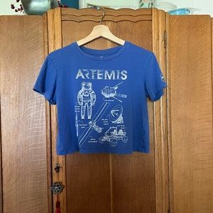 Organic Cotton Crop T-Shirt, girls X-Large